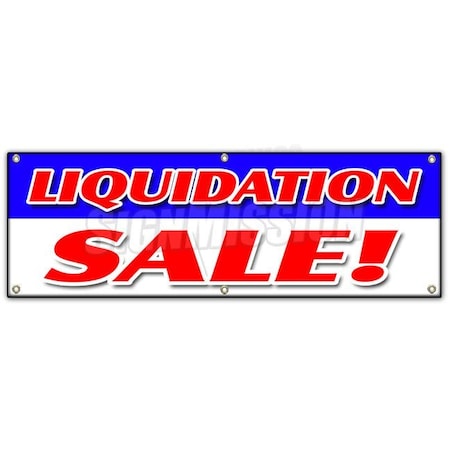Signmission LIQUIDATION SALE BANNER SIGN 50% closing lease bankrupt moving must go B-72 Liquidation Sale